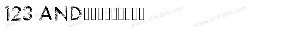 123 and...字体转换